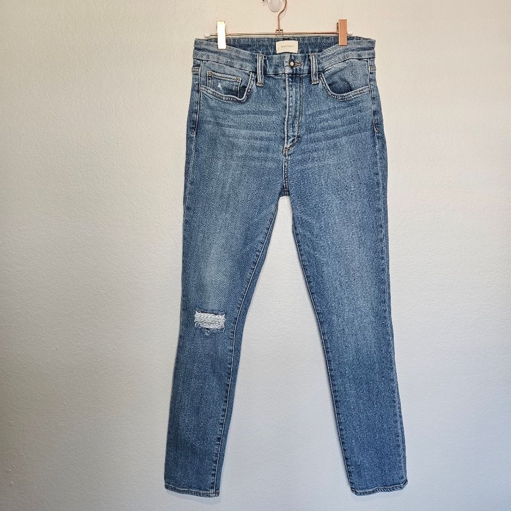 Favorite Daughter Sara High Rise Skinny Blue Light Wash Denim Jeans Women 28
